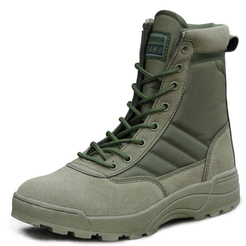 Botas tácticas para hombre de caña alta con efecto resistente - Valeno