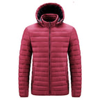 Chaqueta acolchada térmica hombre cuello alto capucha fija puños ergonómica - Ivar