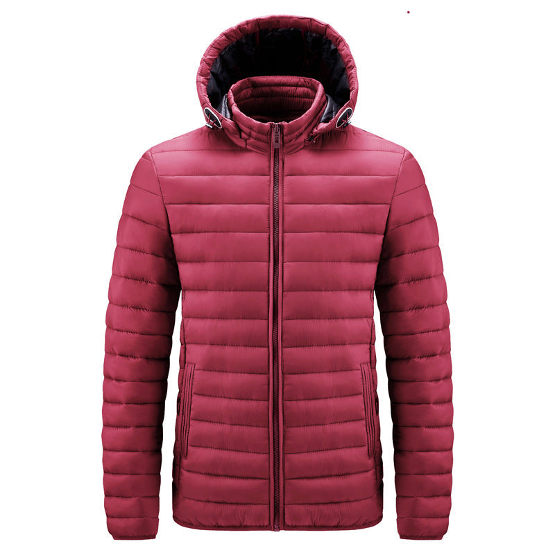 Chaqueta acolchada térmica hombre cuello alto capucha fija puños ergonómica - Ivar