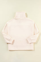 Aubrey - Sudadera de cuello alto con cordón y mangas