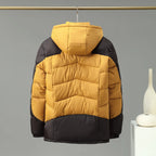 Abrigo invierno hombre capucha desmontable térmico impermeable resistente cálido - Frank