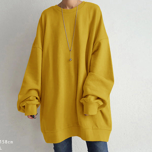 Suéter amplio de cuello redondo para mujer - Elviane