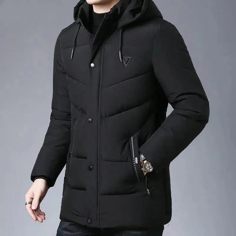 Abrigo acolchado hombre algodón contemporáneo cálido resistente elegante invierno - Casper