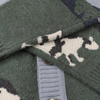 Cardigan tejido para hombre con botones y diseño gráfico - Thomas