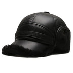 Gorra hombre efecto piel orejeras efecto borreguito - Mauro