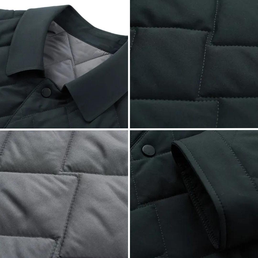 Chaqueta hombre estilo monograma resistente agua térmica elegante sofisticada - Apolo