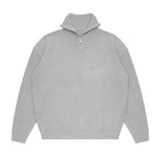 Jersey hombre canalé cremallera cuello alto - Nils