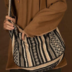 Bolso bandolera para mujer de tejido jacquard diseño étnico estilo vintage - Mariana