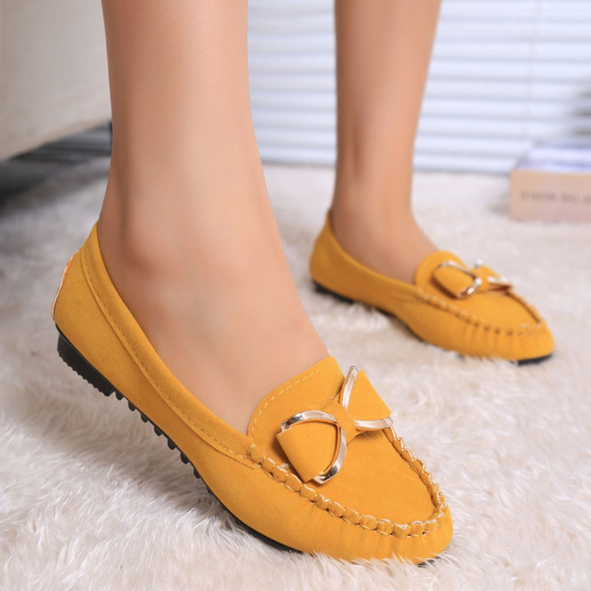 Mocasines con lazo metálico para mujer - Beatrice