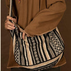 Bolso bandolera para mujer de tejido jacquard diseño étnico estilo vintage - Mariana