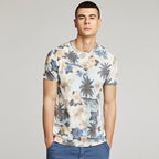 Camiseta para hombre con manga corta estampado floral estilo casual - Mateo