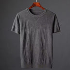 Camiseta entallada de punto fino para hombre - Einar