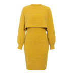 Vestido de punto con efecto dos piezas - Karine