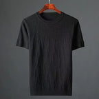 Camiseta entallada de punto fino para hombre - Einar
