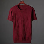 Camiseta entallada de punto fino para hombre - Einar