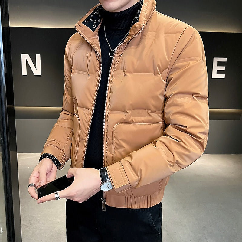 Chaqueta acolchada hombre bomber cuello alto bolsillos contraste técnica urbana - Cody