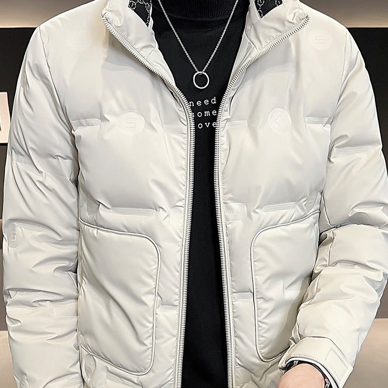 Chaqueta acolchada hombre bomber cuello alto bolsillos contraste técnica urbana - Cody