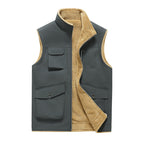 Chaleco hombre forro polar multibolsillos estilo outdoor - Owen