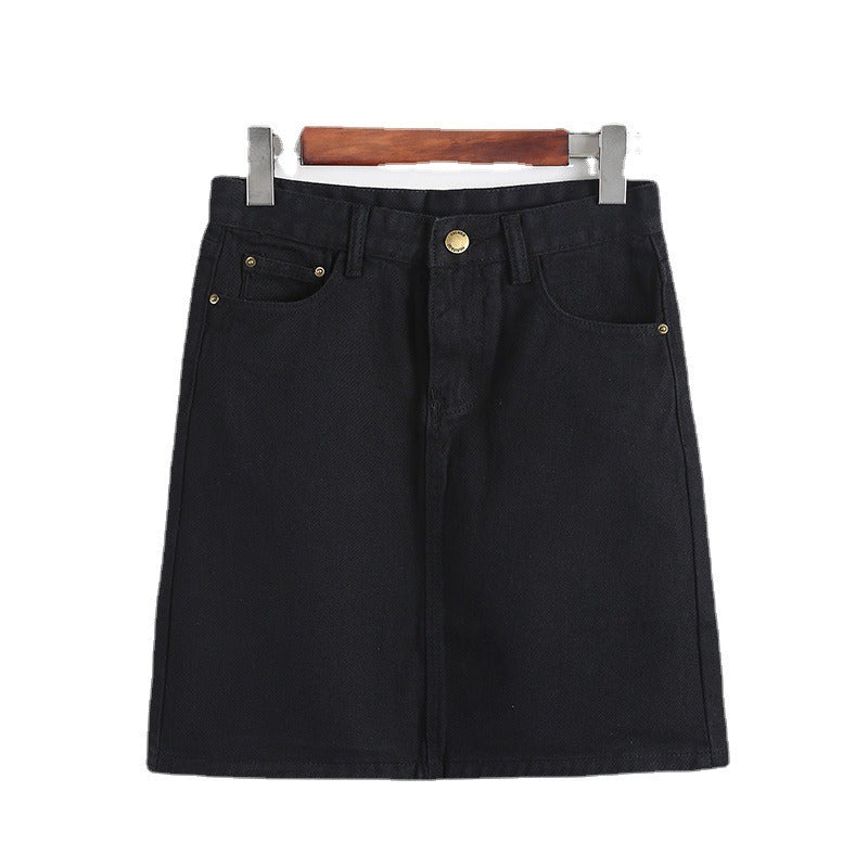Falda corta denim para mujer - Auria