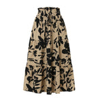 Falda midi para mujer de estampado floral diseño plisado - Camila