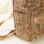 Mochila tela estampada capacidad amplia estilo vintage - Francis