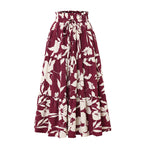 Falda midi para mujer de estampado floral diseño plisado - Camila