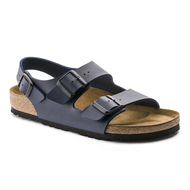 Sandalias ortopédicas hombre bio sintético hebillas triple confort - Renata