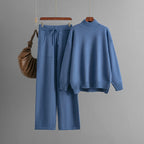 Conjunto mujer punto suave cuello alto estilo minimalista - Amélie