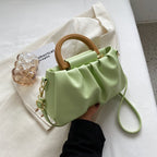 Bolso de mano para mujer efecto de piel fruncido estilo moderno - Amélie