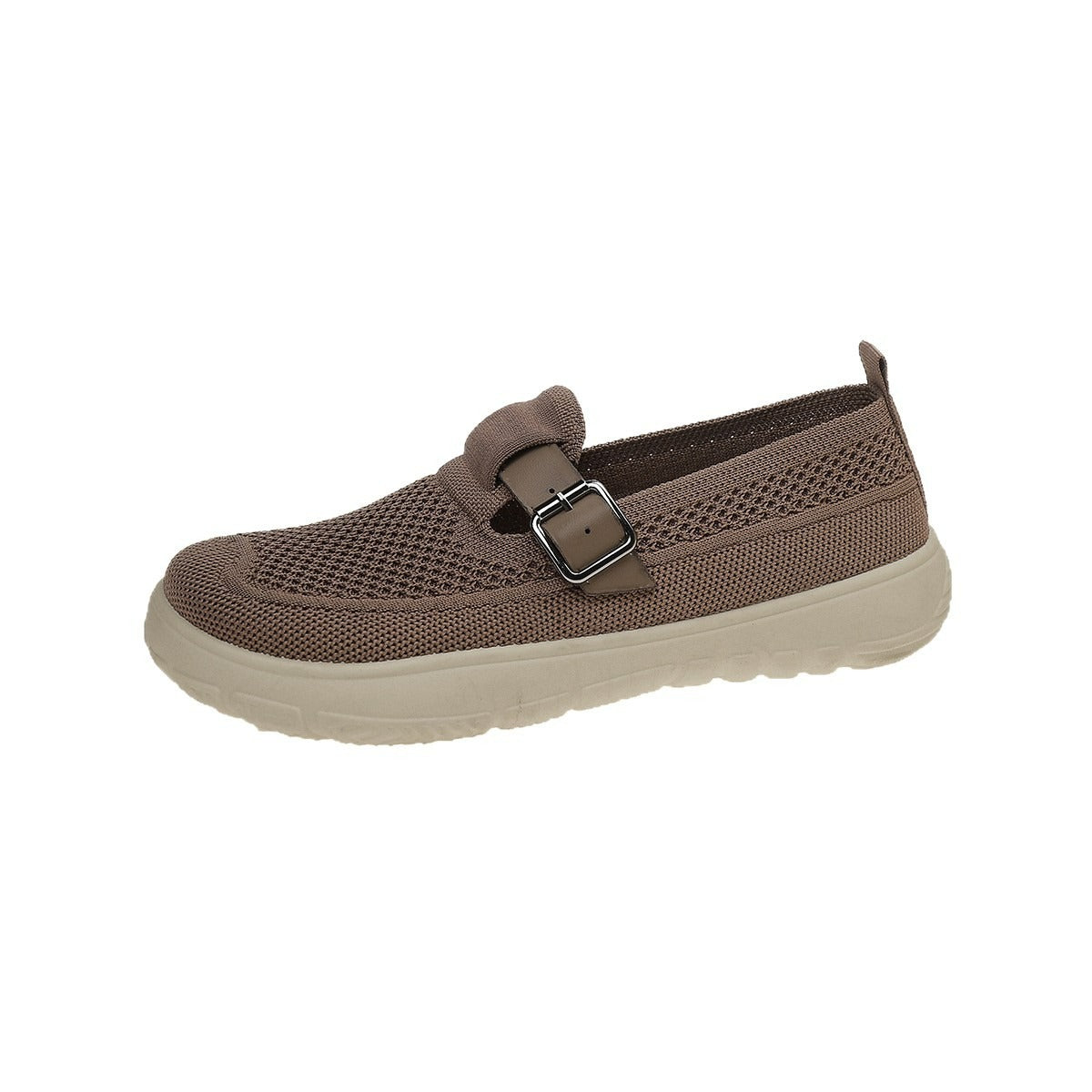 Mocasines de mujer transpirables con hebilla lateral y suela flexible - Élise