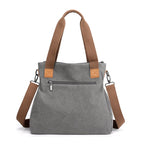Bolso tote para mujer de lona resistente estilo casual con asas dobles - Marisol