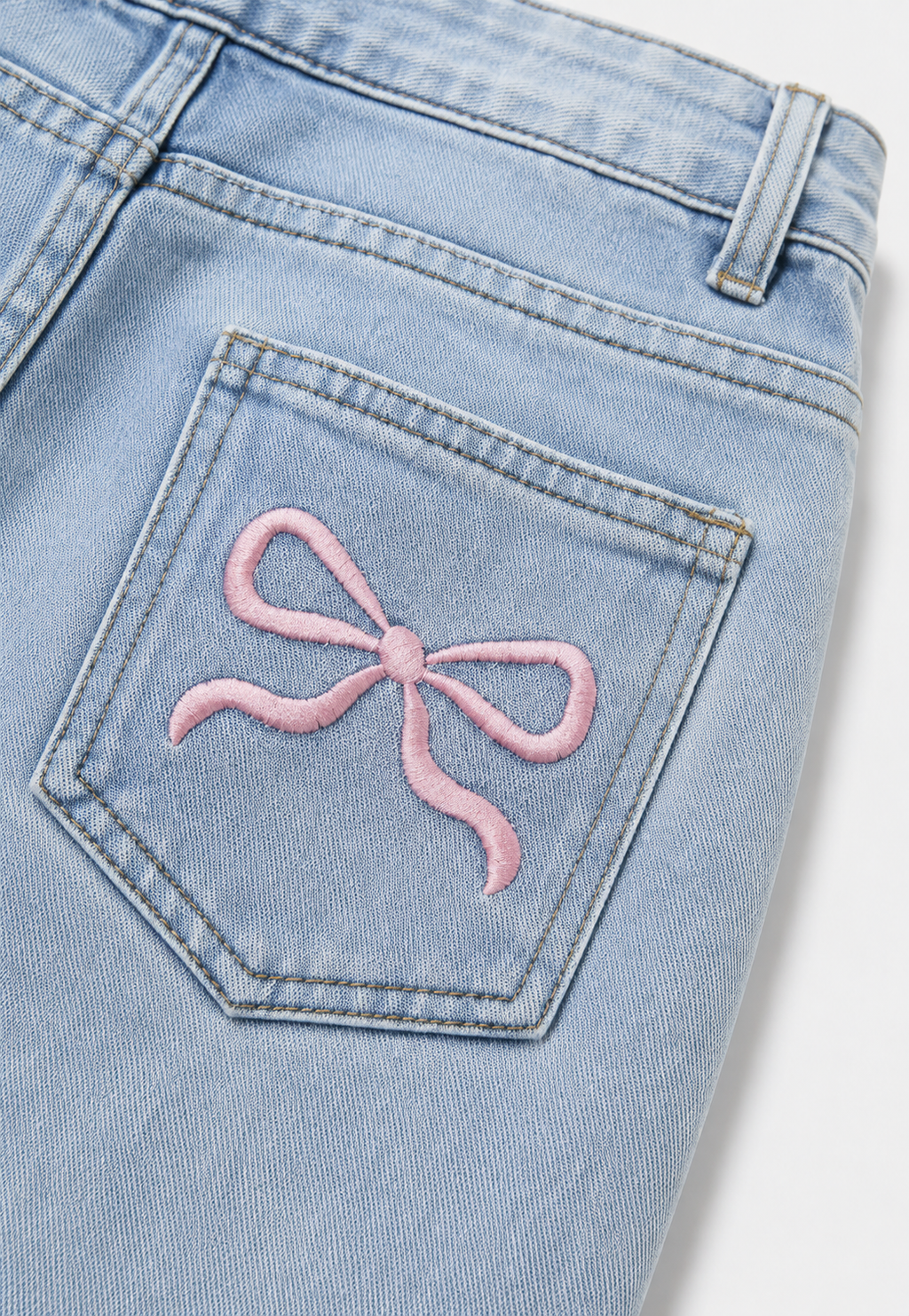 Jeans mujer tiro bajo pierna ancha larga - Kerstin