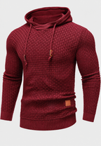 Jersey hombre con capucha punto texturizado cordones - Ronan