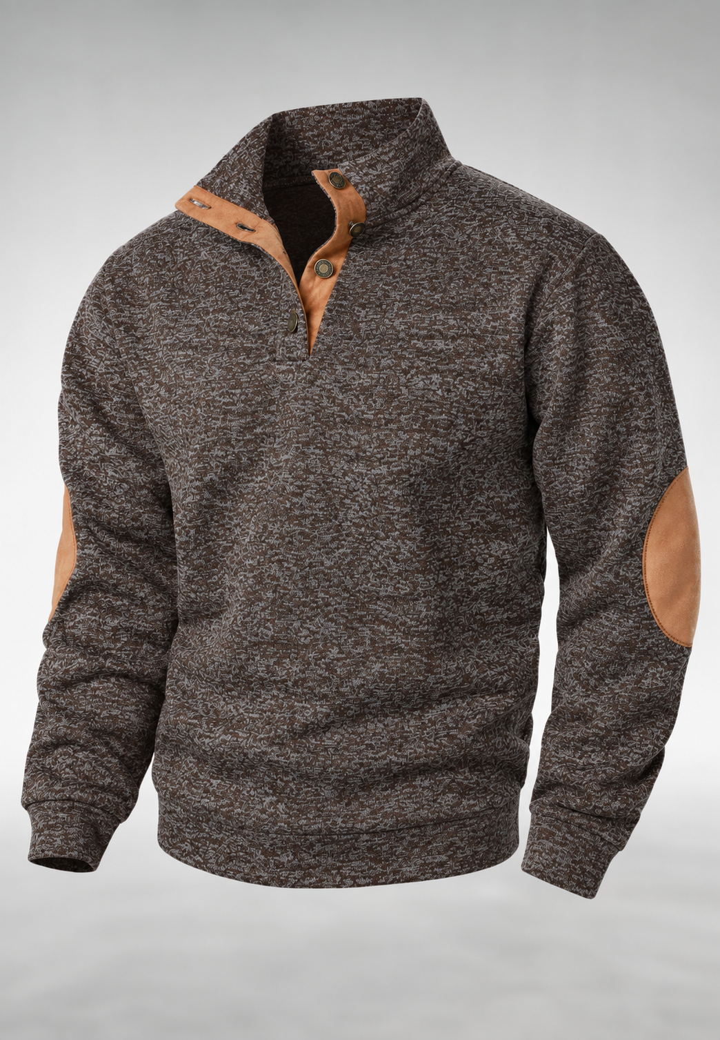 Jersey de hombre con cuello alto y botones - James