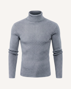 Jersey hombre cuello alto punto canalé manga larga - Tadeo