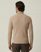 Jersey hombre cuello alto punto canalé manga larga - Tadeo