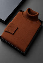 Jersey hombre cuello alto punto liso manga larga - Savio