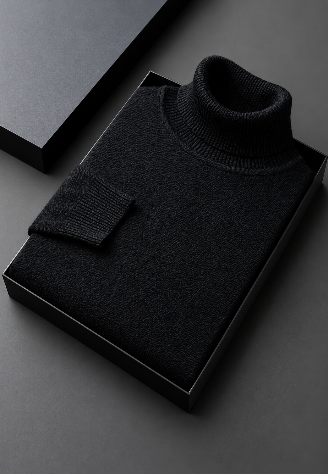 Jersey hombre cuello alto punto liso manga larga - Savio