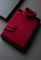 Jersey hombre cuello alto punto liso manga larga - Savio