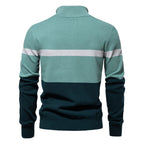Jersey de punto con media cremallera y rayas - Aurel