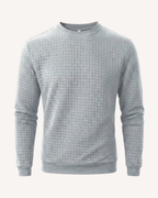 Jersey hombre cuello redondo punto gofrado manga larga - Loris