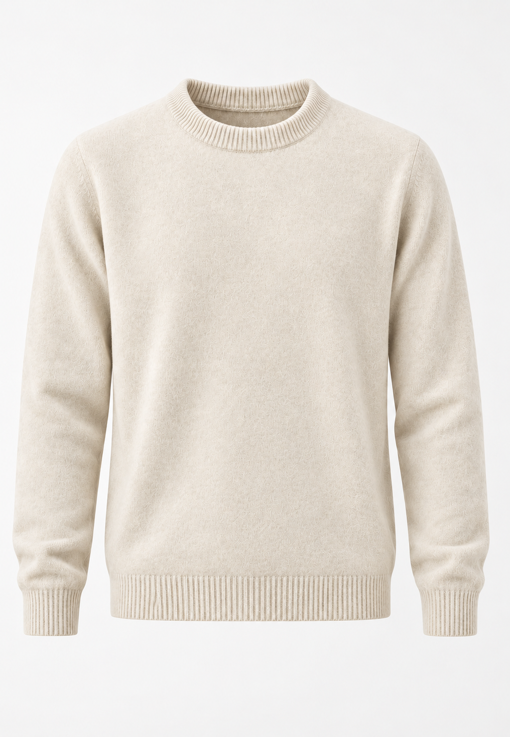 Jersey hombre cuello redondo punto liso manga larga - Dorian