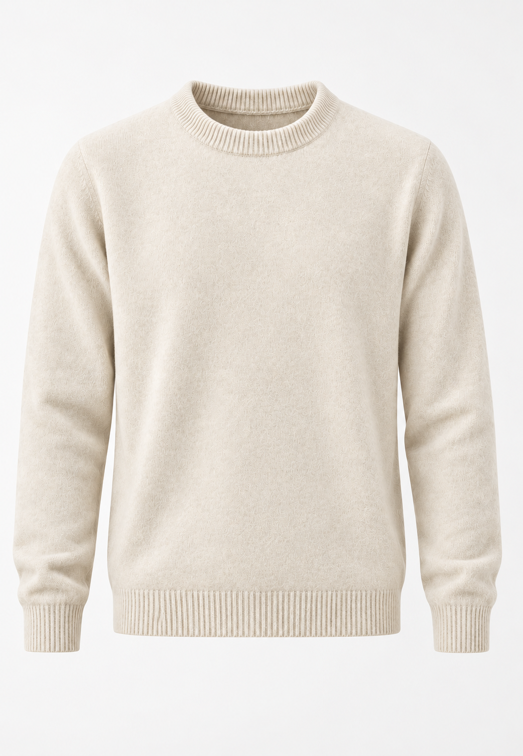 Jersey hombre cuello redondo punto liso manga larga - Dorian