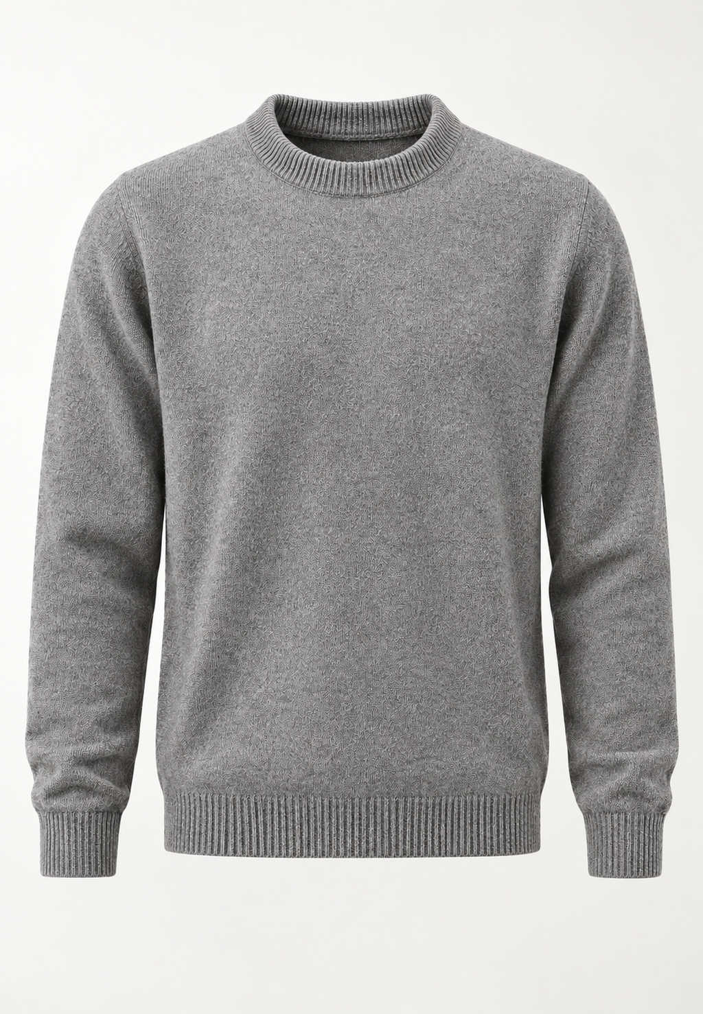 Jersey hombre cuello redondo punto liso manga larga - Dorian