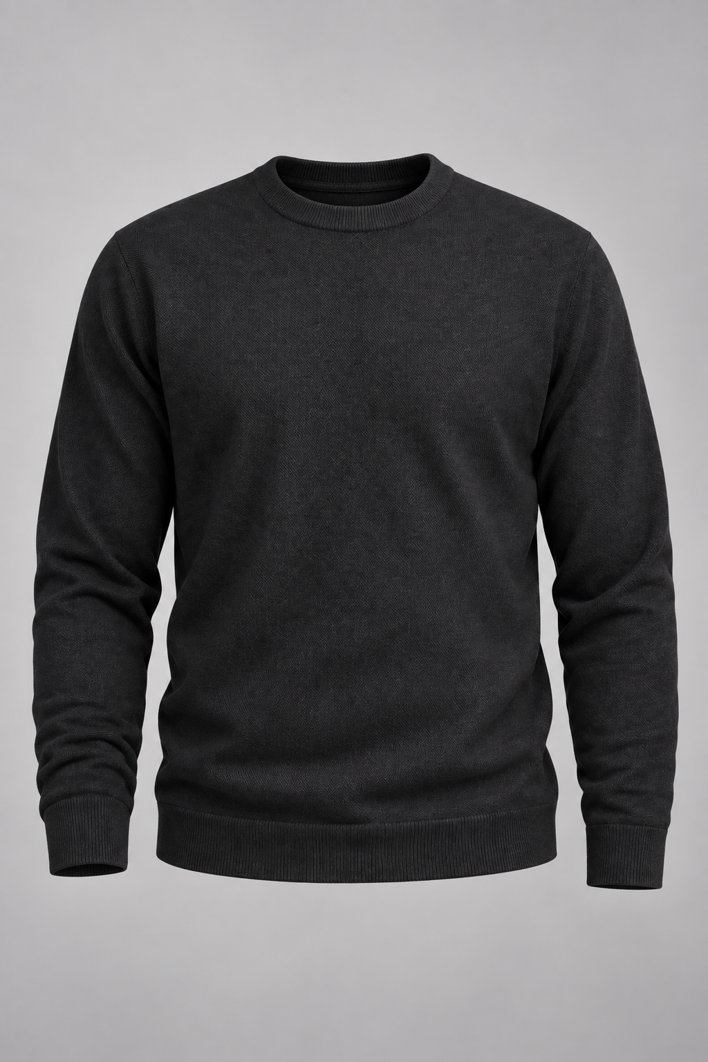 Jersey hombre cuello redondo punto liso manga larga - Nikolai