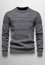 Jersey hombre cuello redondo punto texturizado líneas en relieve - Silas