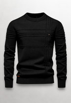 Jersey hombre cuello redondo punto texturizado líneas en relieve - Silas