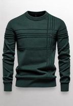 Jersey hombre cuello redondo punto texturizado líneas en relieve - Silas