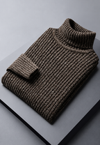 Jersey hombre cuello vuelto punto canalé textura marcada - Nereo