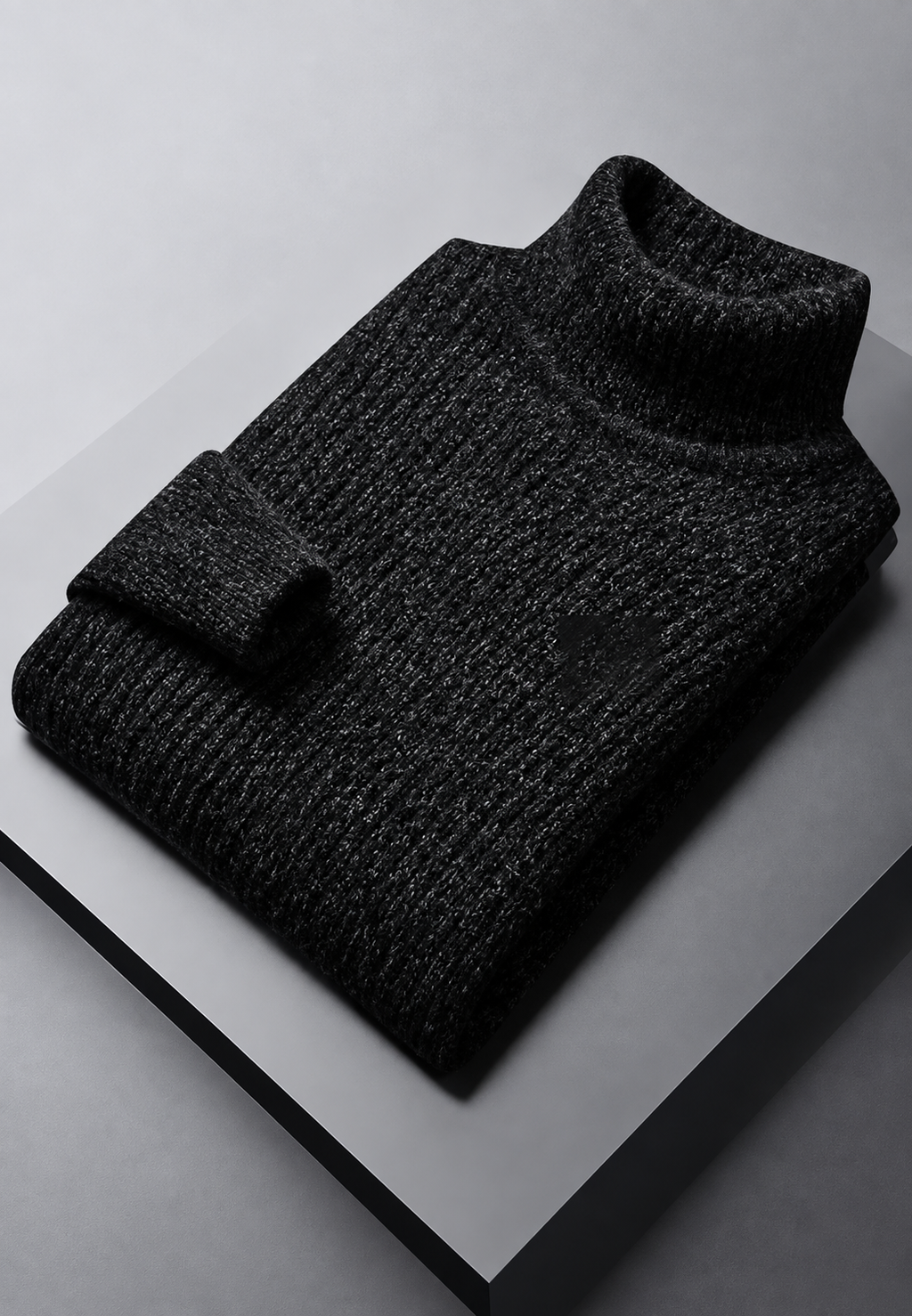 Jersey hombre cuello vuelto punto canalé textura marcada - Nereo
